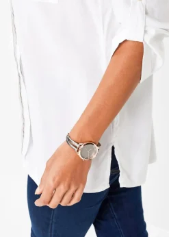 Tunikabluse aus fließender Viskose