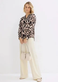 Tunikabluse aus fließender Viskose