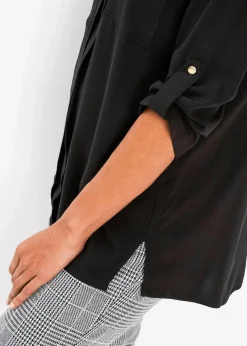 Tunikabluse aus fließender Viskose