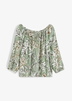 Tunikabluse aus fließender Viskose