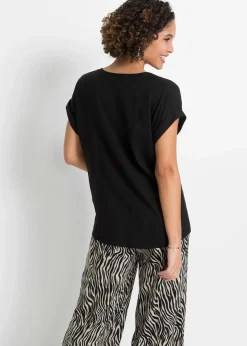 Tunikabluse aus reiner Viskose