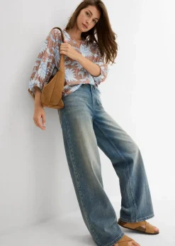 Tunikabluse aus softem Viskose-Mix