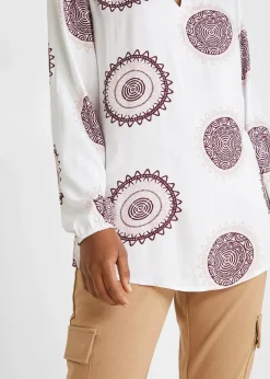 Tunikabluse aus softer Viskose