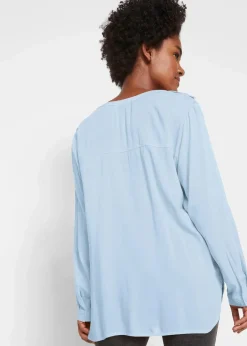 Tunikabluse aus softer Viskose