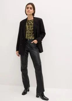 Tunikabluse mit Fledermausärmeln