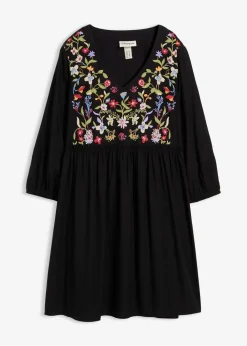 Tunika-Kleid aus fließender Viskose