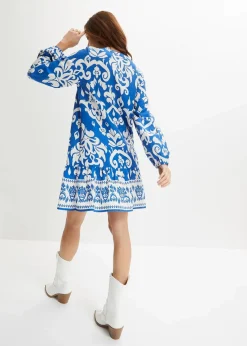 Tunika-Kleid aus fließender Viskose