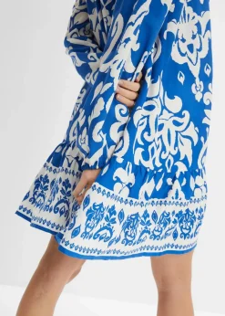 Tunika-Kleid aus fließender Viskose