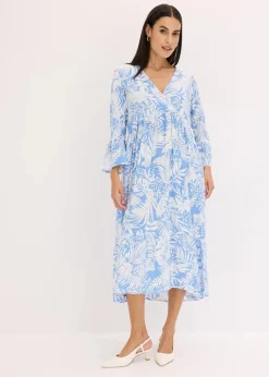 Tunika-Kleid aus fließender Viskose