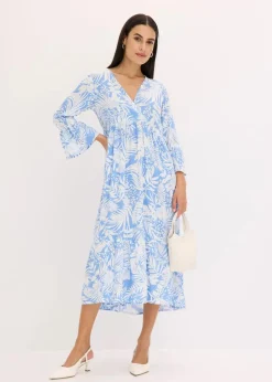 Tunika-Kleid aus fließender Viskose