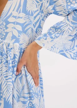 Tunika-Kleid aus fließender Viskose