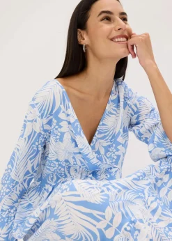 Tunika-Kleid aus fließender Viskose