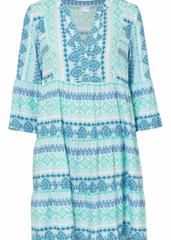 Tunika-Kleid aus fließender Viskose