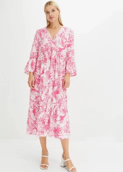 Tunika-Kleid aus fließender Viskose