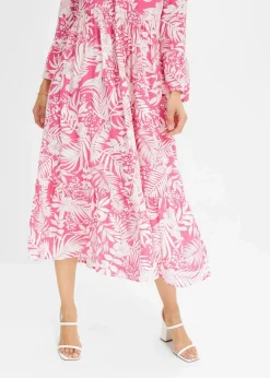 Tunika-Kleid aus fließender Viskose