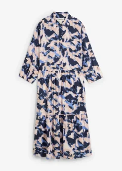 Tunika-Kleid aus fließender Viskose