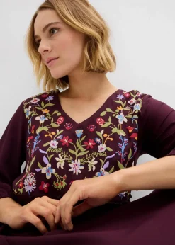 Tunika-Kleid aus fließender Viskose