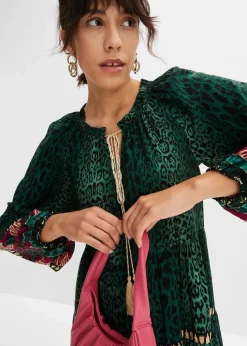 Tunika-Kleid aus fließender Viskose