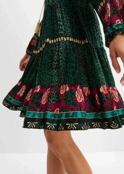 Tunika-Kleid aus fließender Viskose