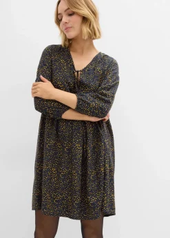 Tunika-Kleid aus fließender Vikose