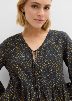 Tunika-Kleid aus fließender Vikose