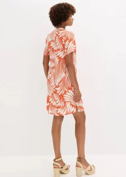 Tunika-Kleid aus fließender Viskose