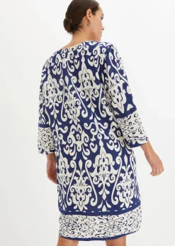 Tunika-Kleid aus fließender Viskose