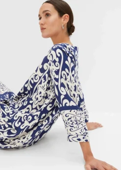 Tunika-Kleid aus fließender Viskose