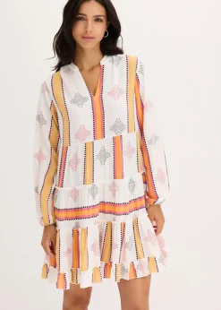 Tunika-Kleid aus fließender Viskose