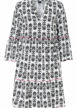 Tunika-Kleid aus fließender Viskose