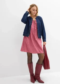 Tunika-Kleid aus fließender Vikose