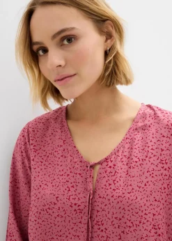 Tunika-Kleid aus fließender Vikose