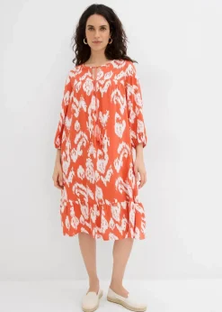 Tunika-Kleid aus reiner Viskose