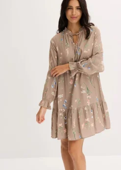 Tunika-Kleid aus reiner Viskose