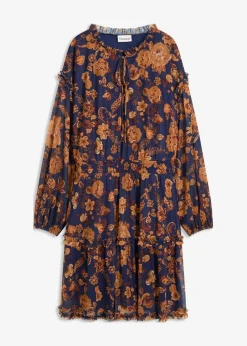 Tunika-Kleid aus softem Mesh