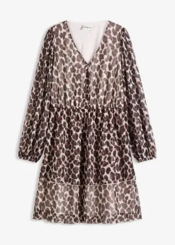 Tunika-Kleid aus softem Mesh