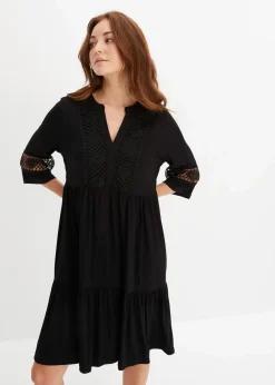 Tunika-Kleid aus softer Viskose