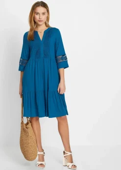 Tunika-Kleid aus softer Viskose