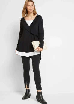 Tunika-Shirt aus Baumwoll-Viskose-Mix