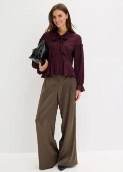 Tunika-Shirt aus strukturiertem Jersey