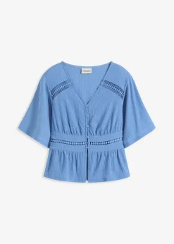 Tunika-Shirt mit Spitze