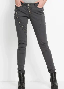 Twillhose aus elastischem Baumwoll-Mix