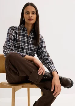 Twillhose mit hohem Bund