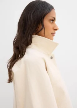 Twill-Jacke aus reiner Baumwolle