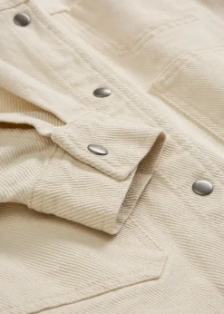 Twill-Jacke aus reiner Baumwolle