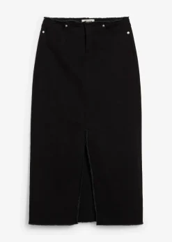 Twill-Rock mit Fransen