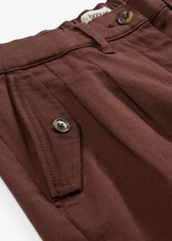 Twill-Shorts mit hohem Bund