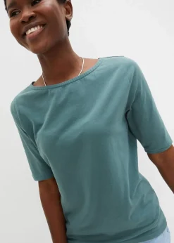 U-Boot-Ausschnitt-Shirt