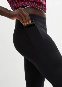 Ultrasofte Sport-Leggings mit seitlichen Taschen, knöchelfrei