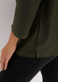 Ultrasoftes Funktionsshirt mit ¾ Ärmel, schnelltrocknend